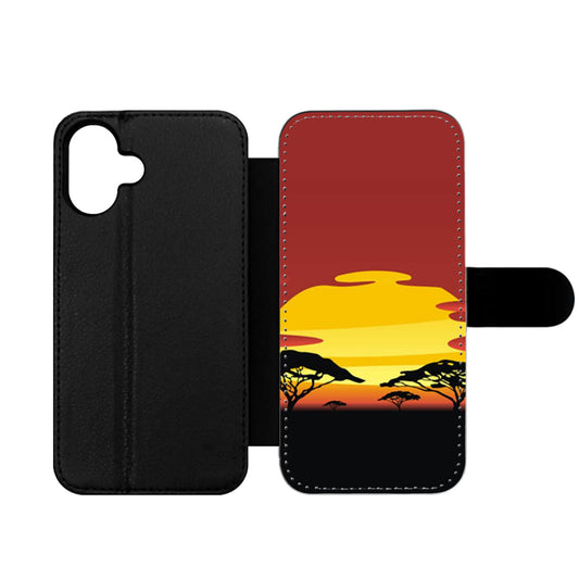 African Sunset Wallet iPhone Case