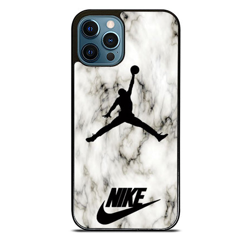 Air Jordan white Marble iPhone 14 Pro Max Case