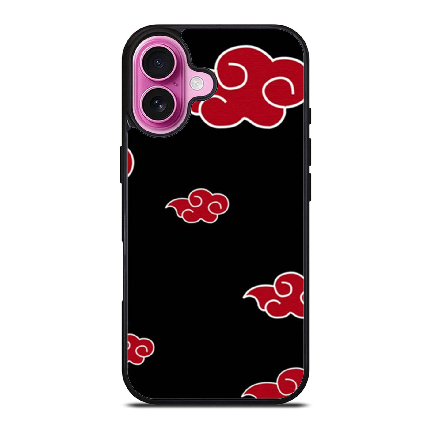 Akatsuki Red Cloud Pattern iPhone Case Cover