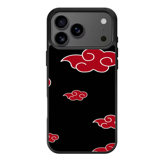 Akatsuki Red Cloud Pattern iPhone 17 Pro Max Case