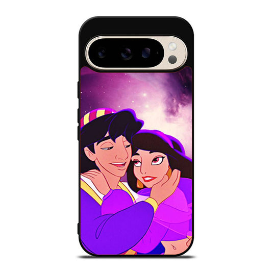 Aladdin And Jasmine Disney In Galaxy Nebula Google Pixel 9 Pro Case