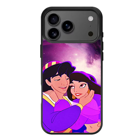 Aladdin And Jasmine Disney In Galaxy Nebula iPhone 17 Pro Max Case