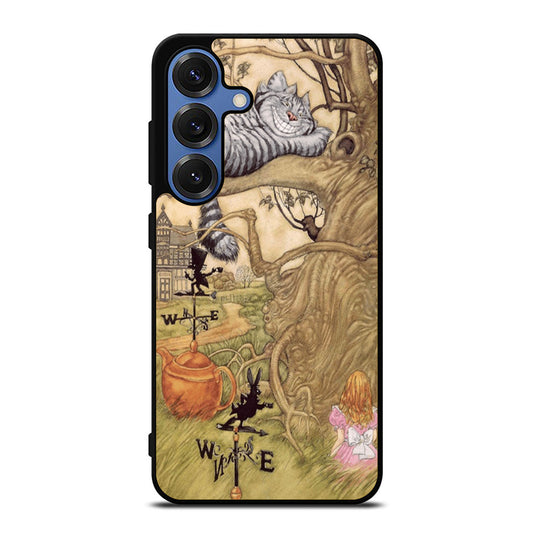 Alice And The Cheshire Art Samsung S25 Ultra Case