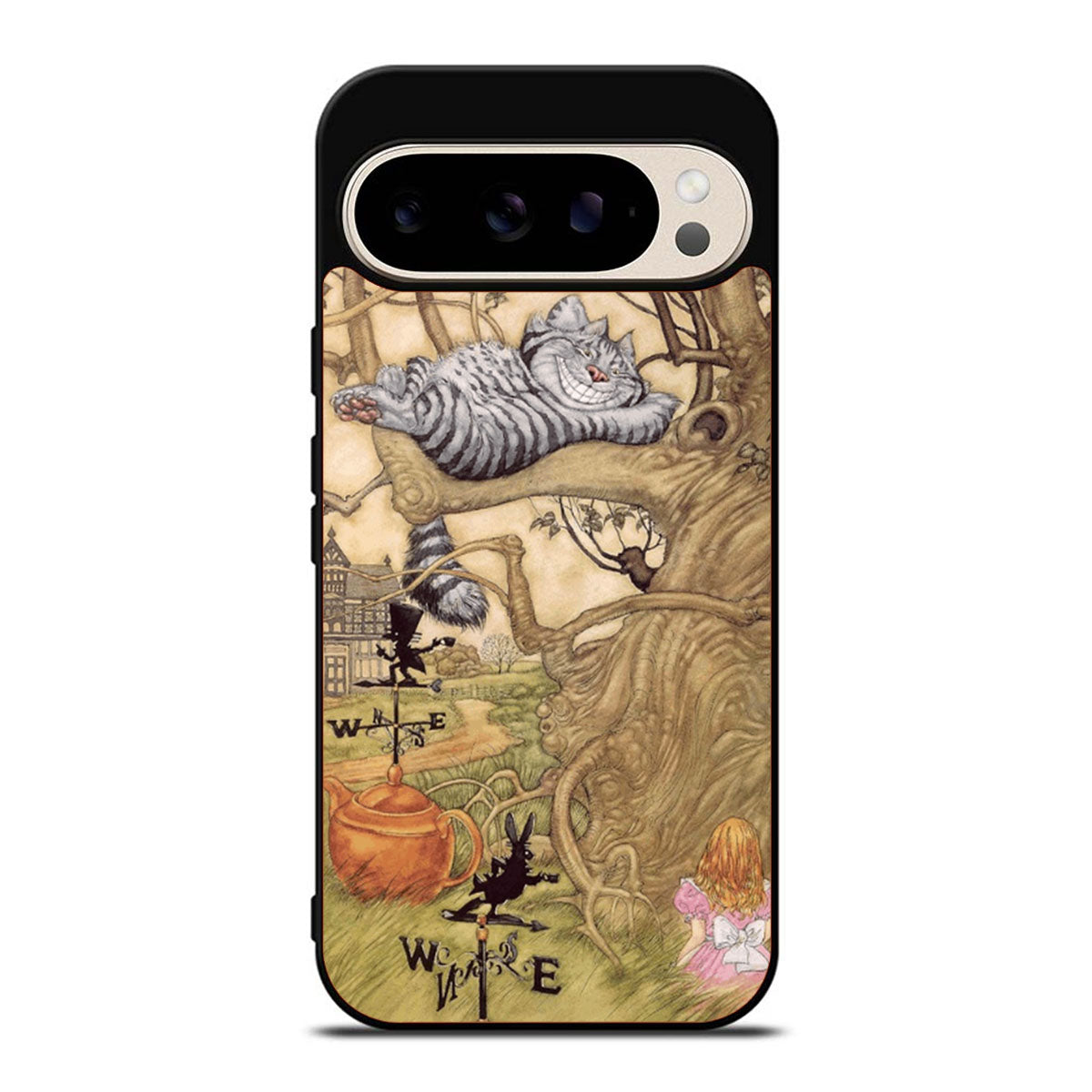 Alice And The Cheshire Art Google Pixel 9 Pro Case