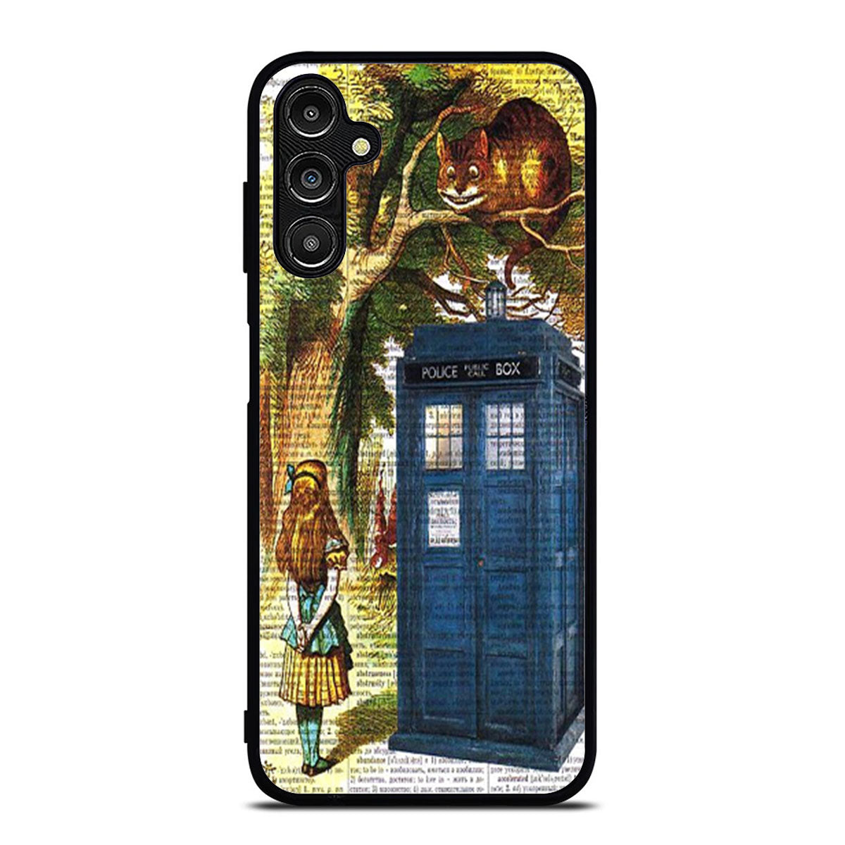 Alice In Wonderland And Tardis Doctor Who Samsung A16 Case