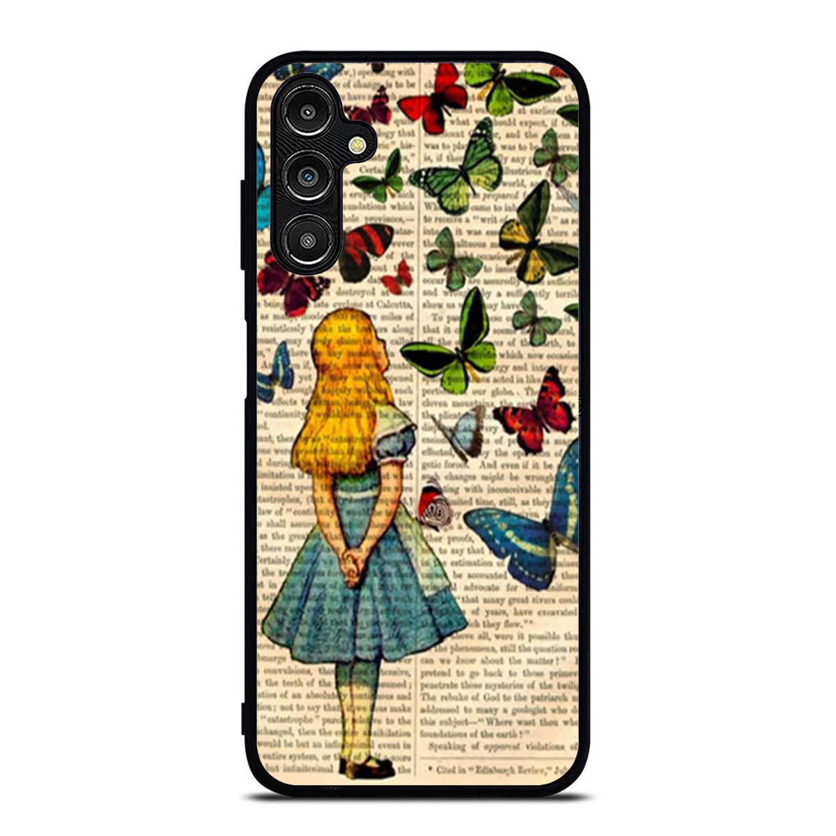 Alice In Wonderland Book Butterflies Samsung A16 Case
