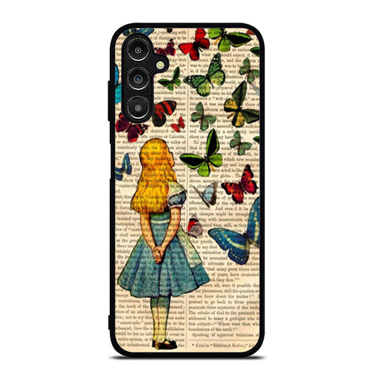 Alice In Wonderland Book Butterflies Samsung A16 Case