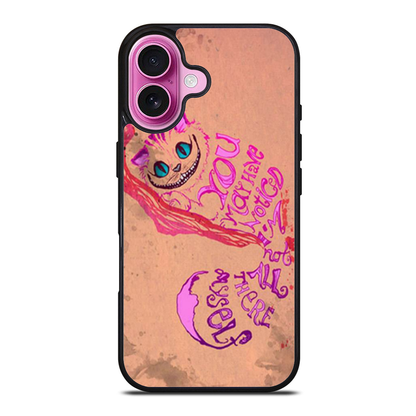 Alice In Wonderland Cheshire Cat Quote iPhone Case Cover