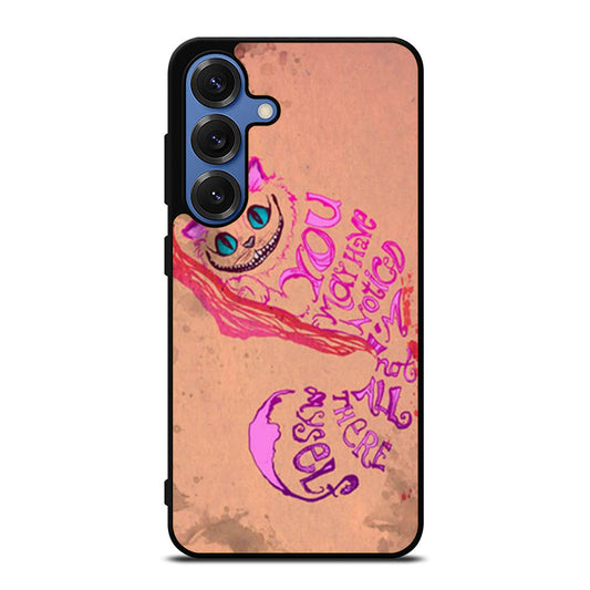 Alice In Wonderland Cheshire Cat Quote Samsung S25 Ultra Case