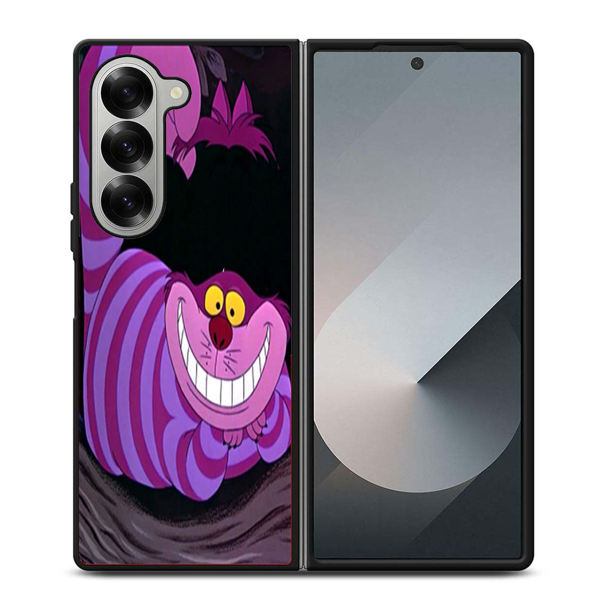 Alice In Wonderland Cheshire Cat Three Samsung Z Fold 6 Case