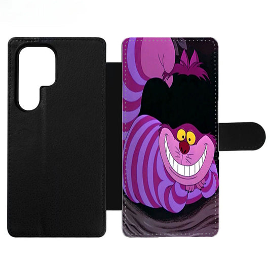 Alice In Wonderland Cheshire Cat Three Wallet Samsung Case