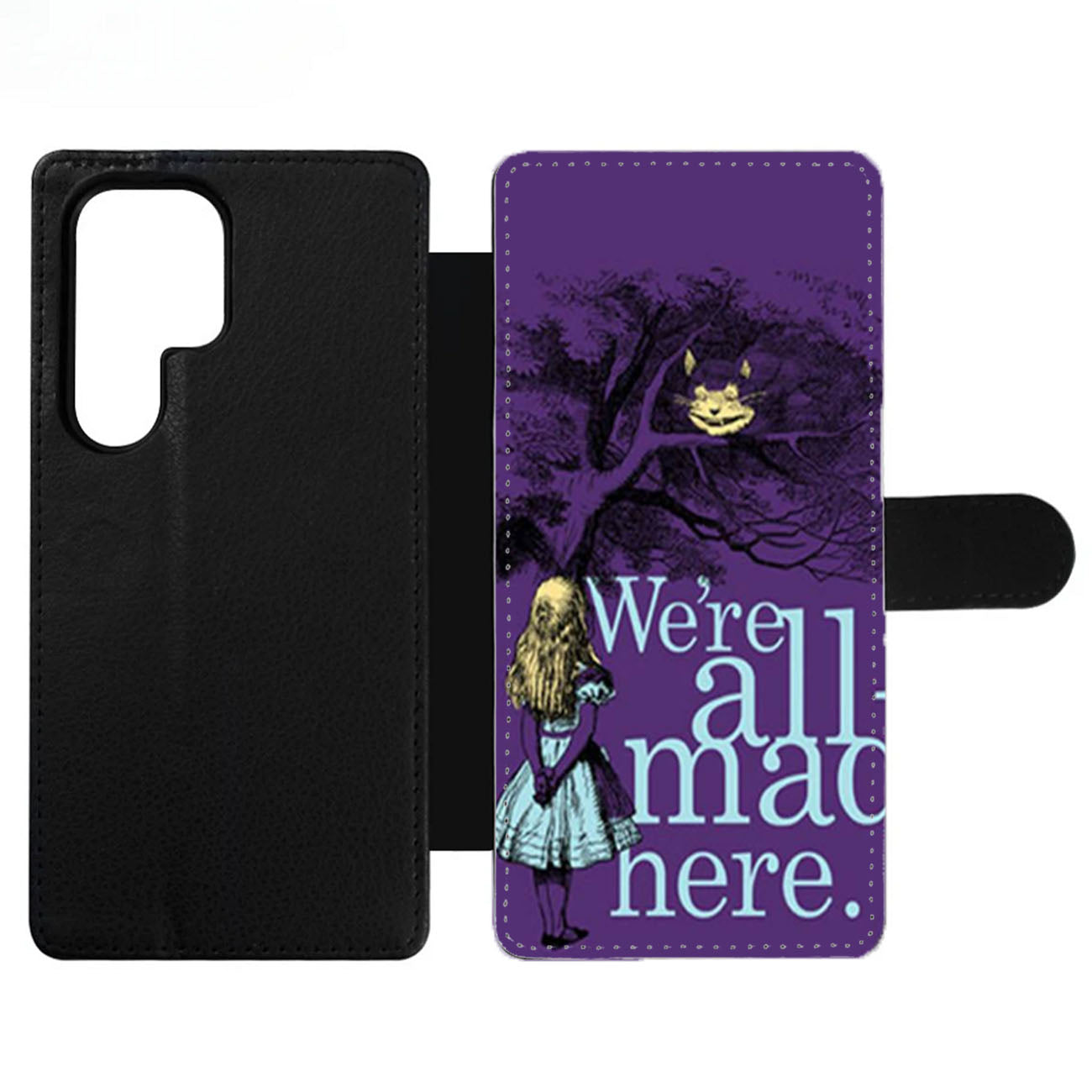 Alice In Wonderland Purple Wallet Samsung Case