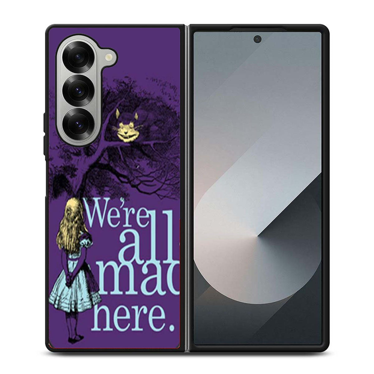 Alice In Wonderland Purple Samsung Z Fold 6 Case