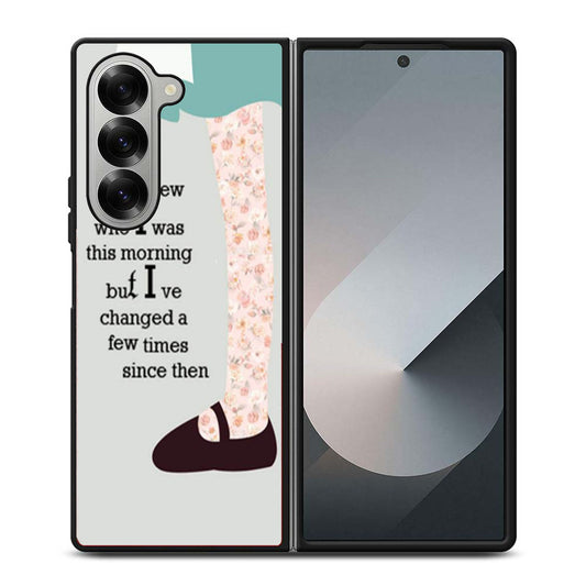 Alice In Wonderland Quote Samsung Z Fold 6 Case