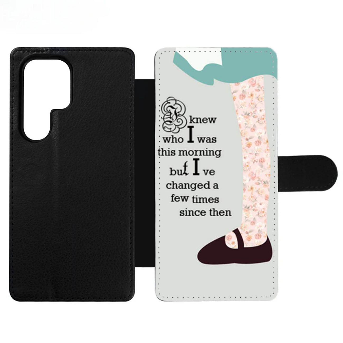 Alice In Wonderland Quote Wallet Samsung Case