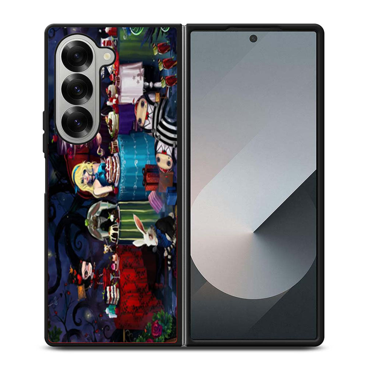 Alice In Wonderland Tea Party Samsung Z Fold 6 Case