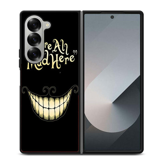 Alice In Wonderland Were All Mad Samsung Z Fold 6 Case