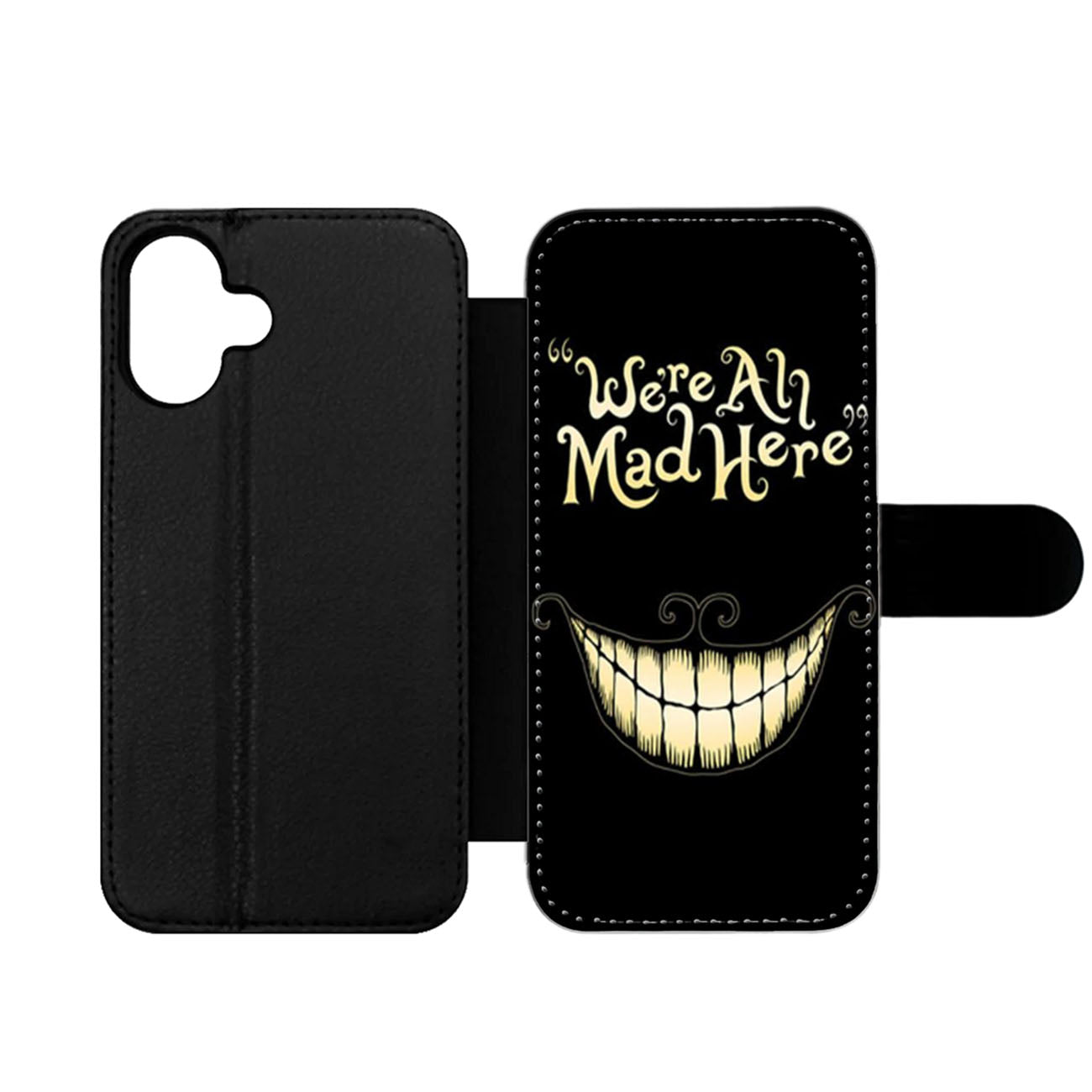 Alice In Wonderland Were All Mad Wallet iPhone Case