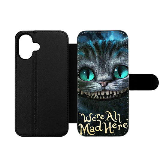 Alice In Wonderland Were All Mad Here Wallet iPhone Case
