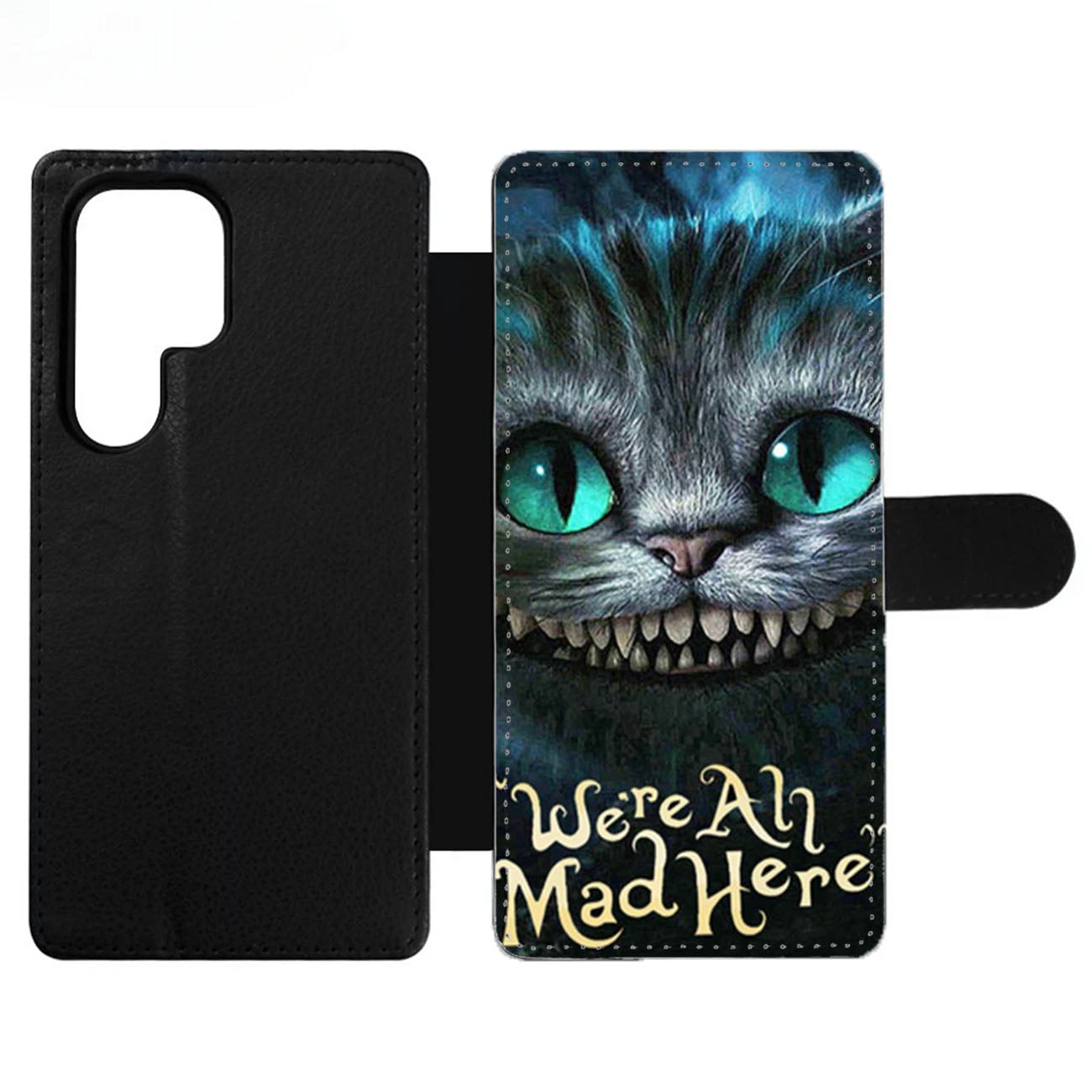 Alice In Wonderland Were All Mad Here Wallet Samsung Case