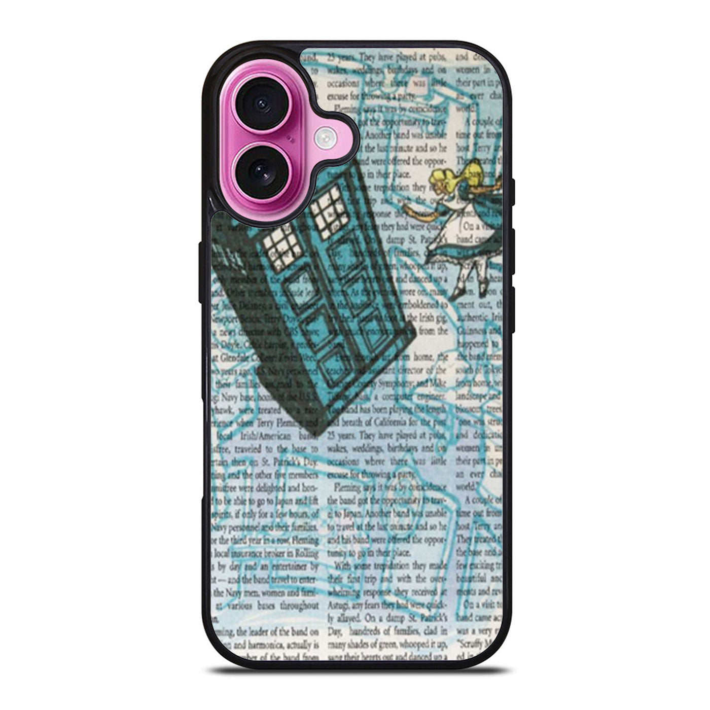 Alice In Wonderland Tardis Doctor Who iPhone Case Cover