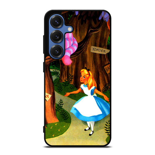Alice in Wonderland Cheshire Cat Two Samsung S25 Ultra Case