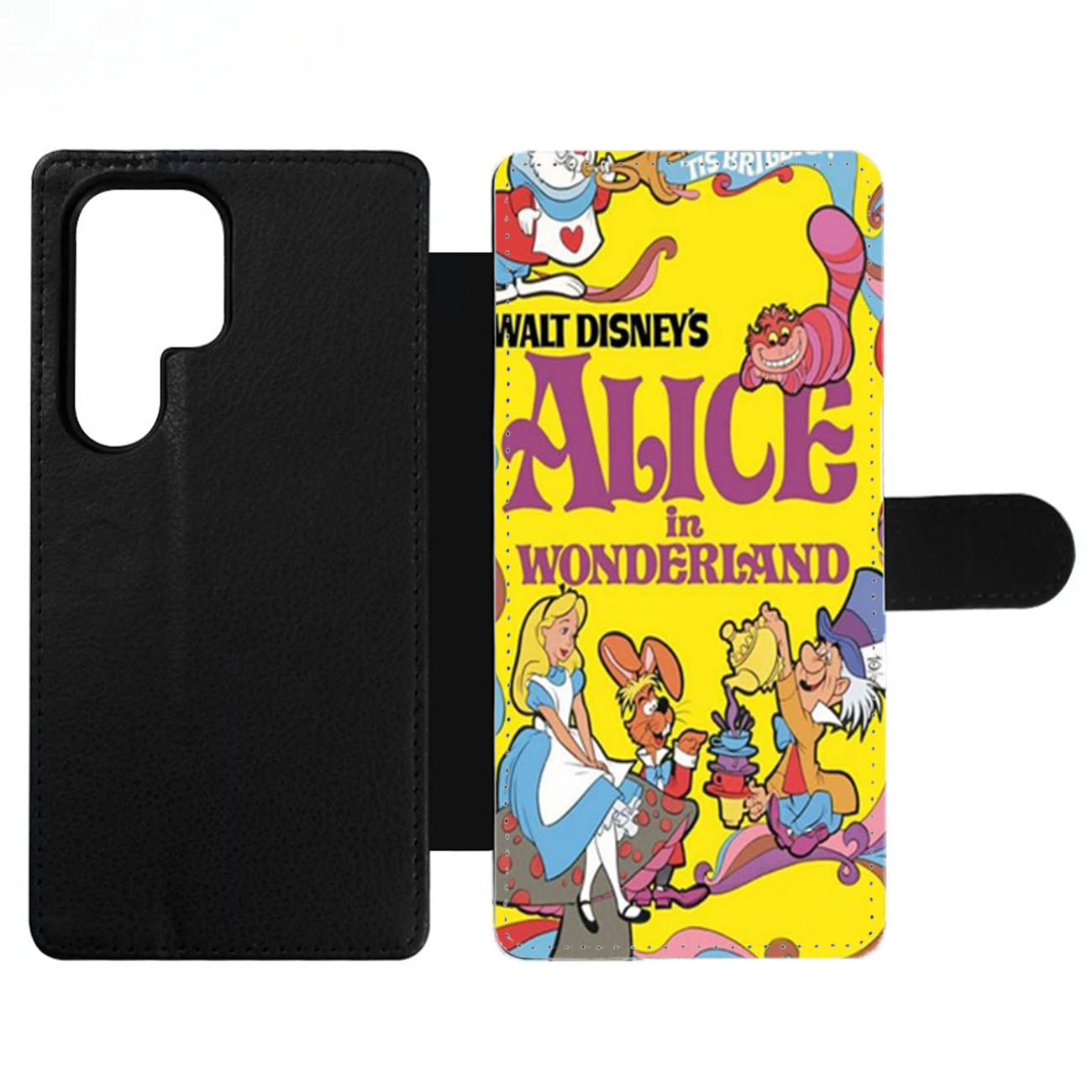Alice in Wonderland Disney Cover Book Wallet Samsung Case