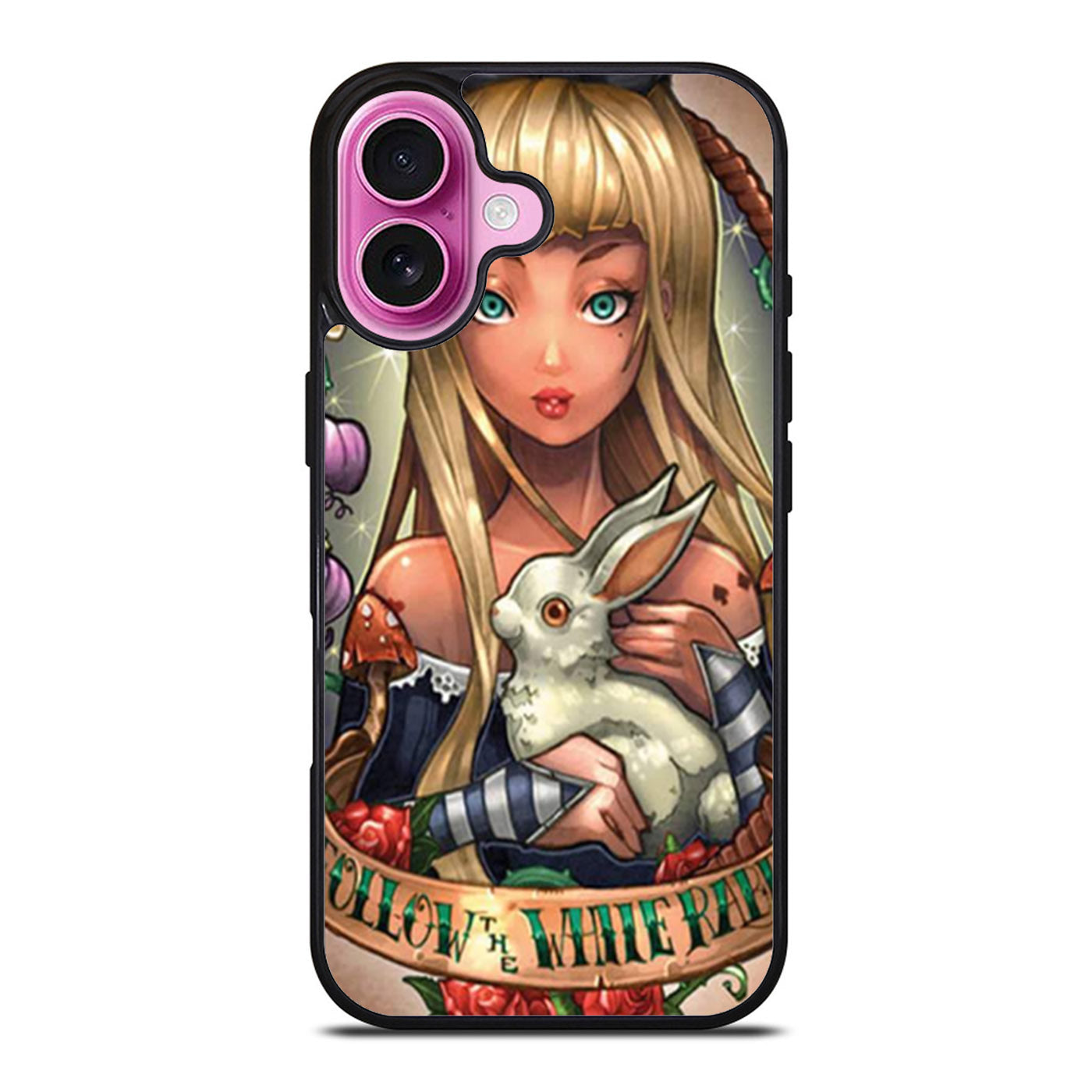 Alice in Wonderland Follow The White Rabbit iPhone Case Cover