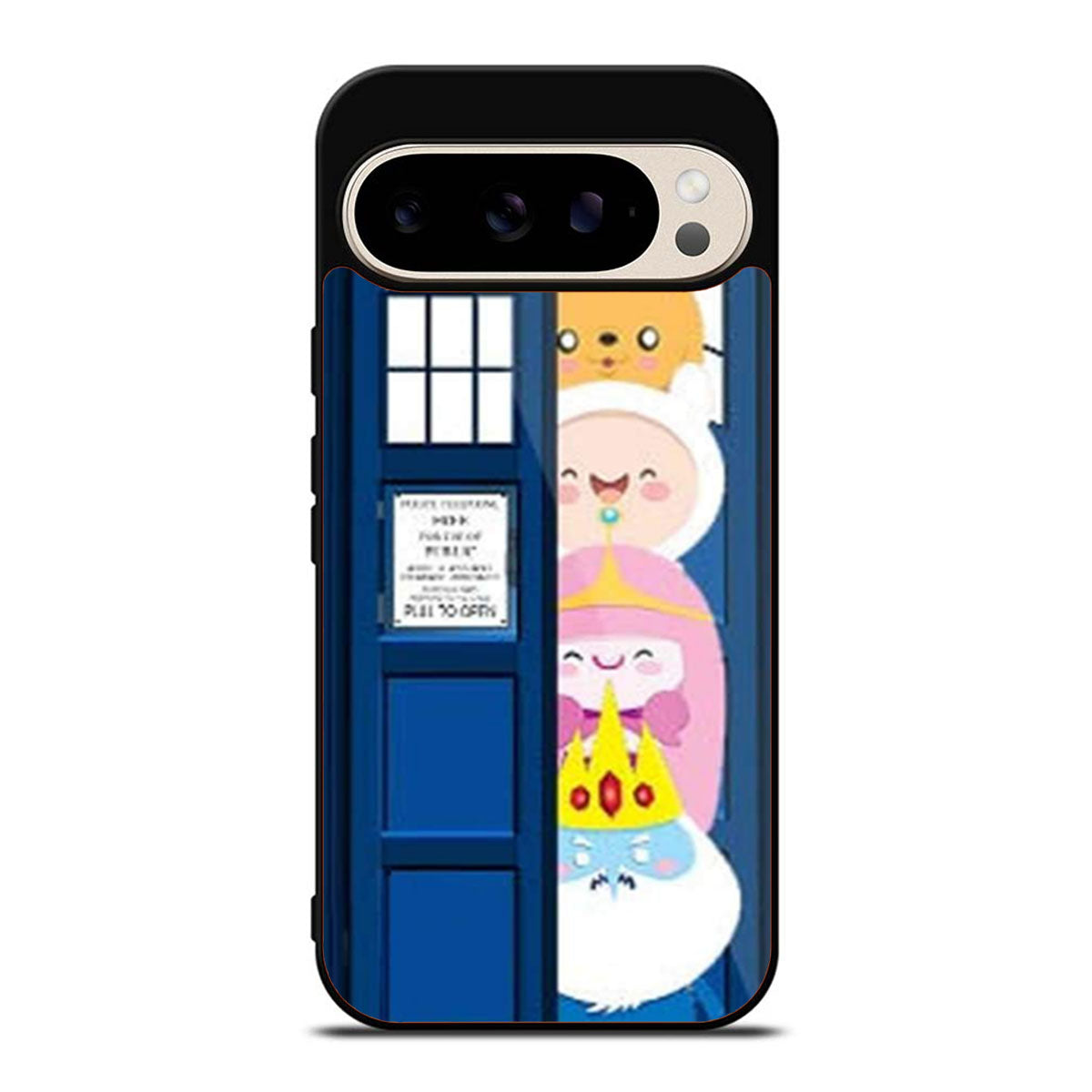 All Character Adventure Time in Tardis Dr Who Google Pixel 9 Pro Case