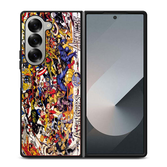 All Characters Avengers Samsung Z Fold 6 Case