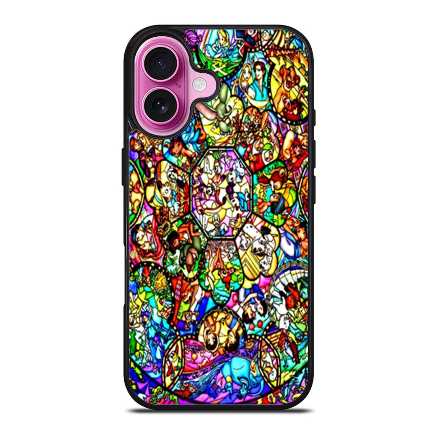 All Characters Disney Stained Glass iPhone Case Cover
