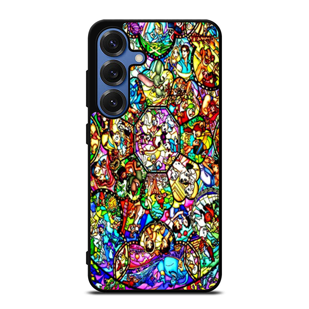 All Characters Disney Stained Glass Samsung S25 Ultra Case