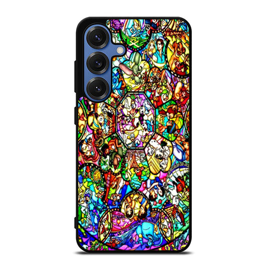 All Characters Disney Stained Glass Samsung S25 Ultra Case