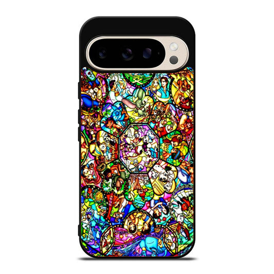 All Characters Disney Stained Glass Google Pixel 9 Pro Case