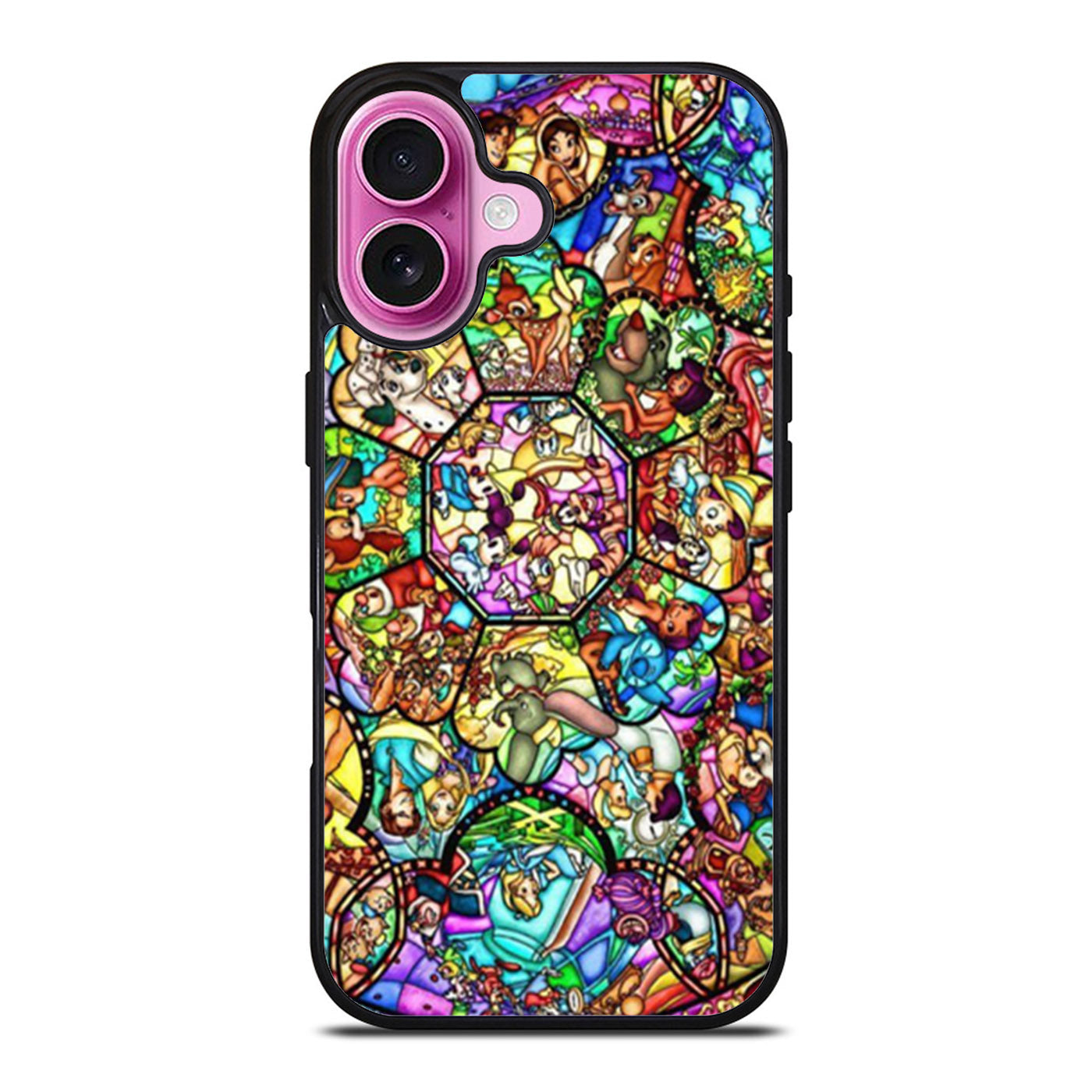 All Disney Heroes Stained Glass iPhone Case Cover