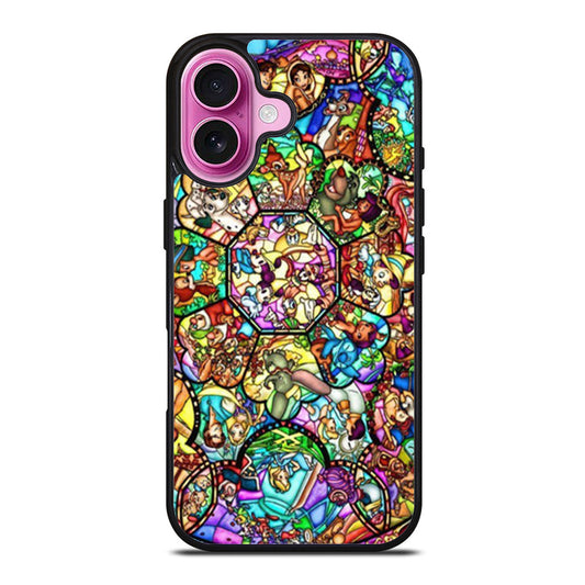 All Disney Heroes Stained Glass iPhone Case Cover