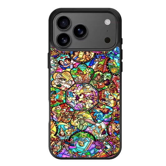 All Disney Heroes Stained Glass iPhone 17 Pro Max Case