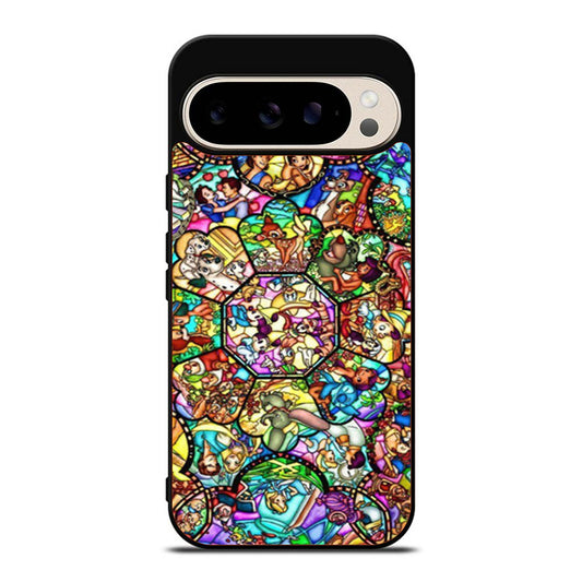 All Disney Heroes Stained Glass Google Pixel 9 Pro Case
