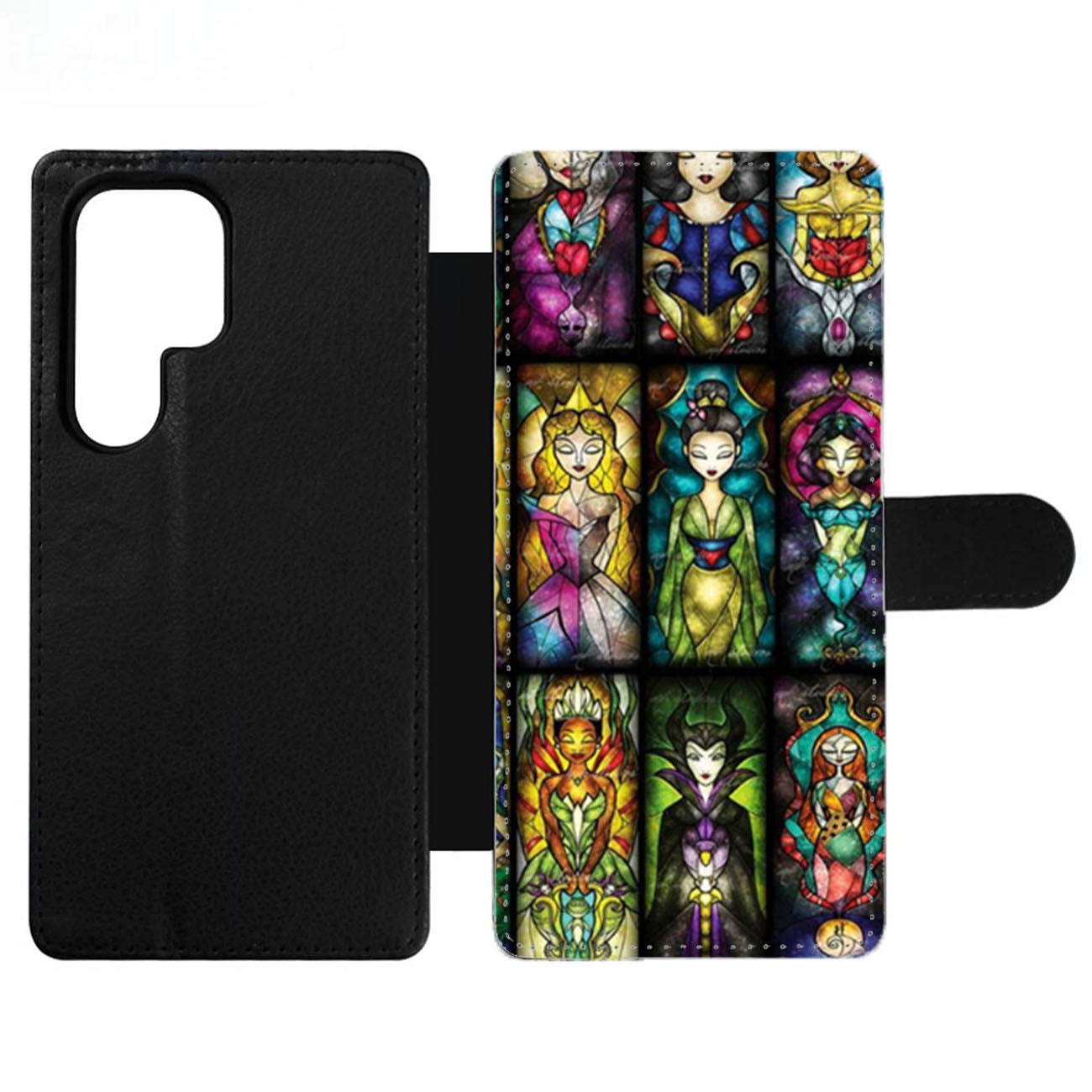 All Princess Disney Stained Glass Wallet Samsung Case