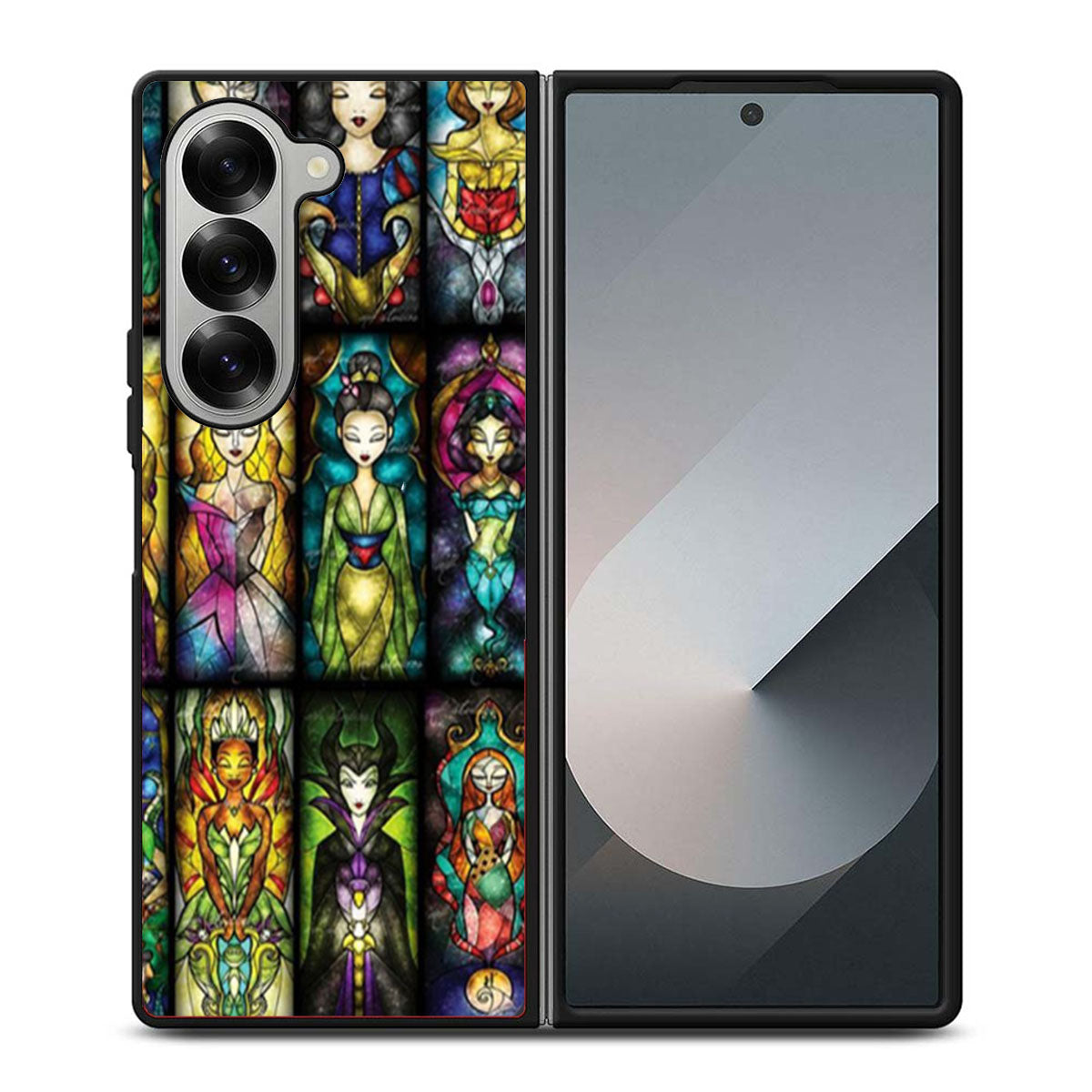 All Princess Disney Stained Glass Samsung Z Fold 6 Case