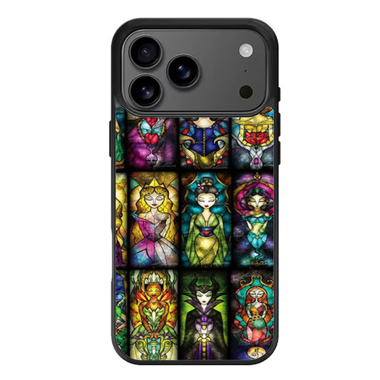 All Princess Disney Stained Glass iPhone 17 Pro Max Case