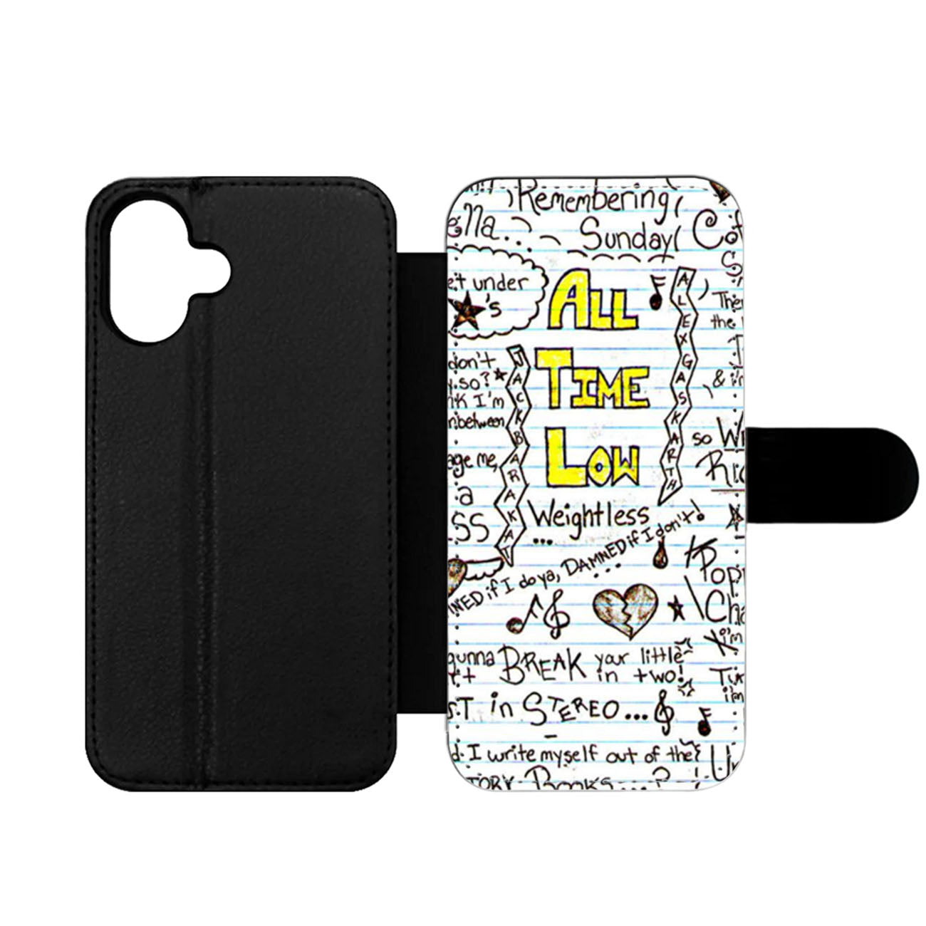 All Time Low Collage Two Wallet iPhone Case