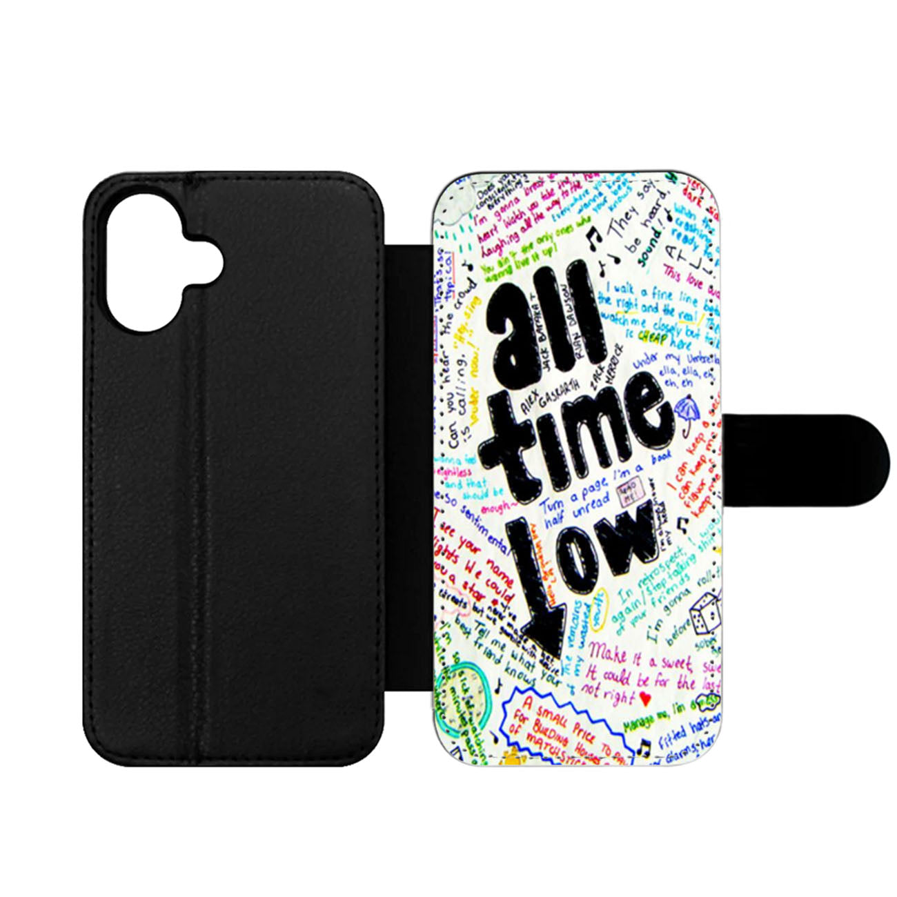 All Time Low Lyric Two Wallet iPhone Case
