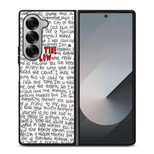 All Time Low Lyric Samsung Z Fold 6 Case