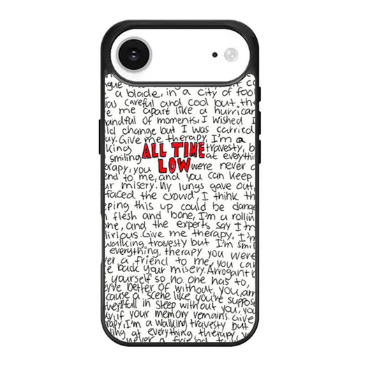 All Time Low Lyric iPhone Air Case