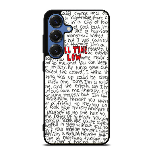 All Time Low Lyric Samsung S25 Ultra Case