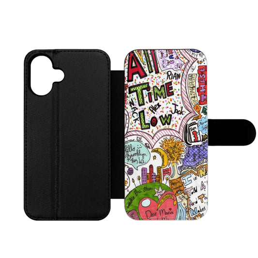 All Time Low Quote Drawing Wallet iPhone Case