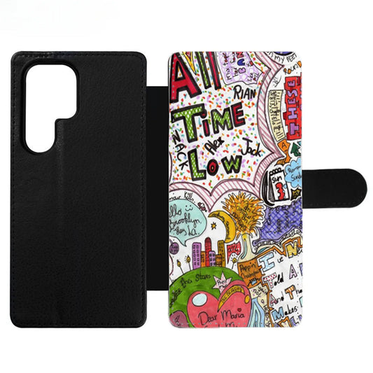 All Time Low Quote Drawing Wallet Samsung Case