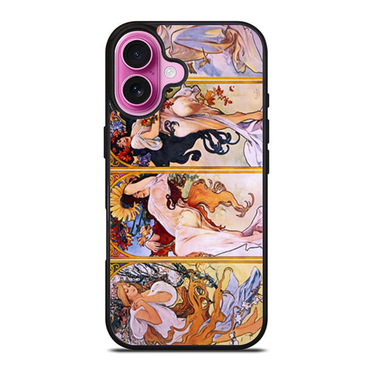 Alphonse Alfons Mucha Spring Art Nouveau iPhone Case Cover
