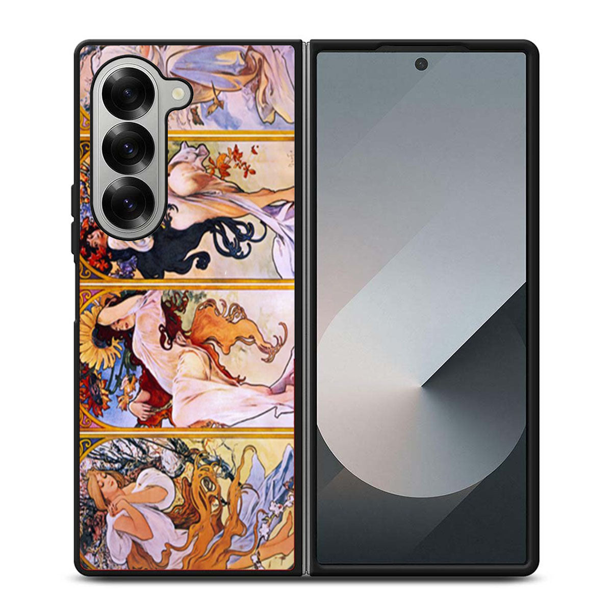 Alphonse Alfons Mucha Spring Art Nouveau Samsung Z Fold 6 Case